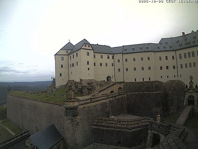 Archiv Foto Webcam Festung Königstein: Eingangsbereich