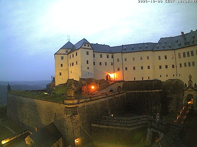 Archiv Foto Webcam Festung Königstein: Eingangsbereich
