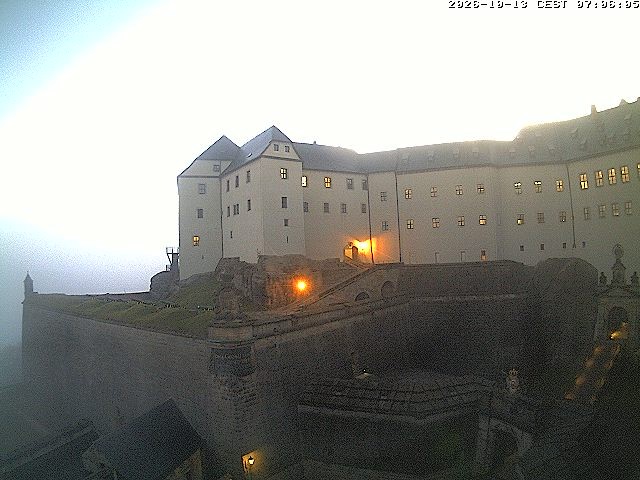 Archiv Foto Webcam Festung Königstein: Eingangsbereich