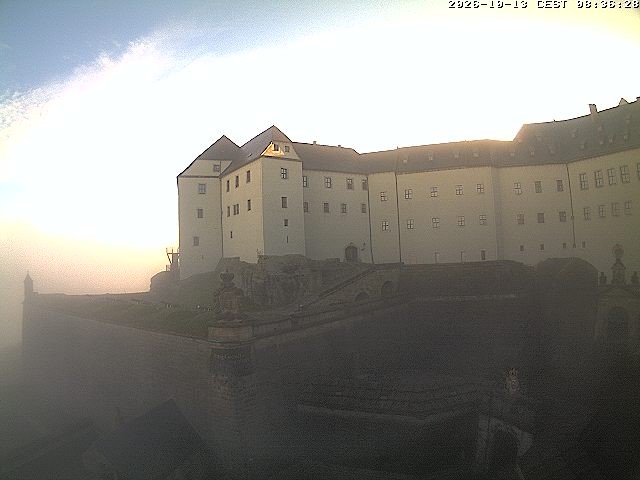 Archiv Foto Webcam Festung Königstein: Eingangsbereich