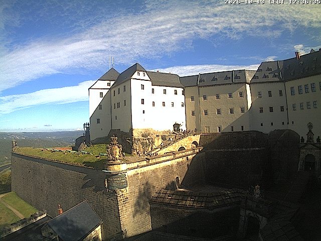 Archiv Foto Webcam Festung Königstein: Eingangsbereich