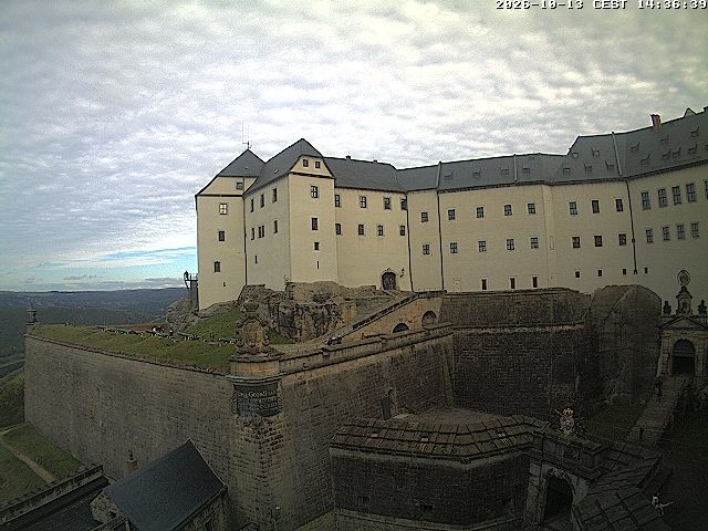 Archiv Foto Webcam Festung Königstein: Eingangsbereich