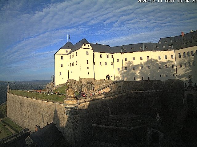 Archiv Foto Webcam Festung Königstein: Eingangsbereich