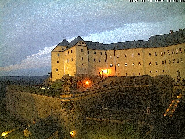 Archiv Foto Webcam Festung Königstein: Eingangsbereich