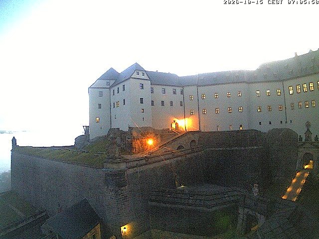 Archiv Foto Webcam Festung Königstein: Eingangsbereich