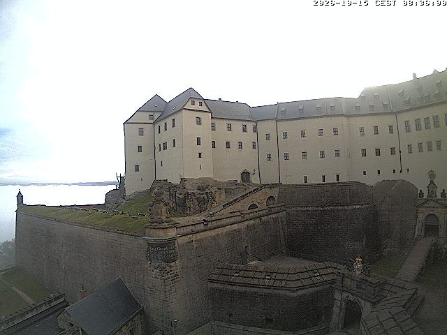 Archiv Foto Webcam Festung Königstein: Eingangsbereich