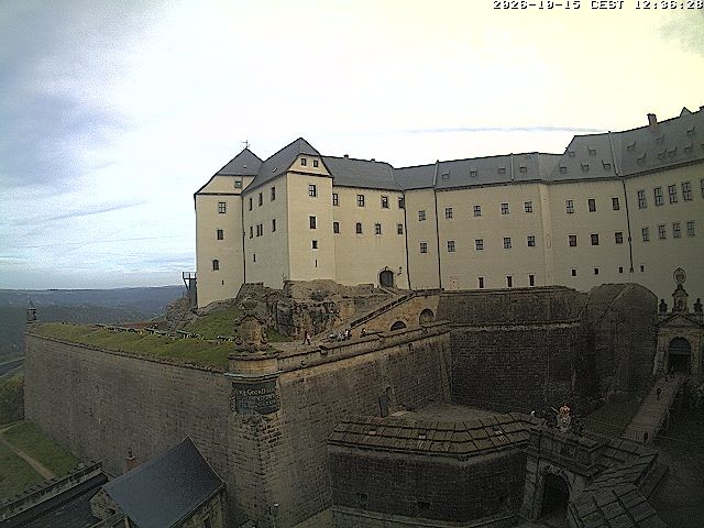 Archiv Foto Webcam Festung Königstein: Eingangsbereich