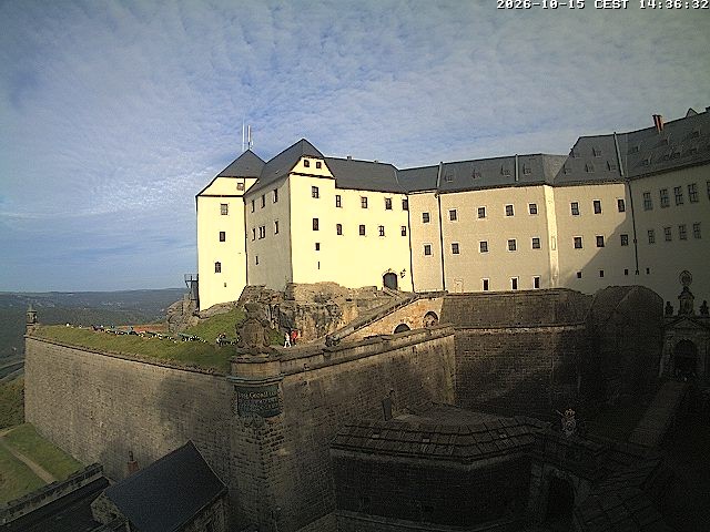 Archiv Foto Webcam Festung Königstein: Eingangsbereich