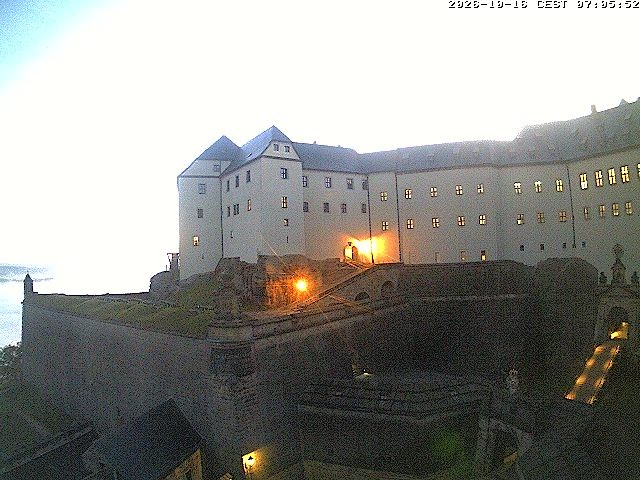 Archiv Foto Webcam Festung Königstein: Eingangsbereich