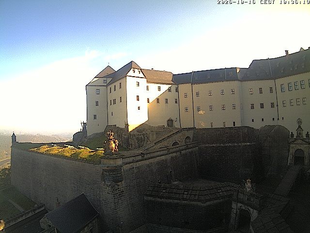 Archiv Foto Webcam Festung Königstein: Eingangsbereich