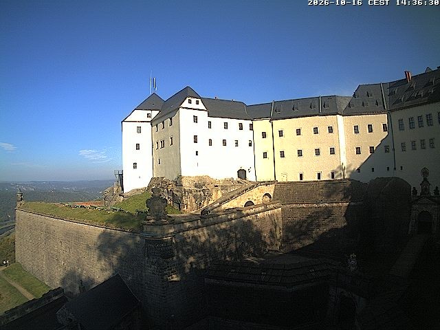 Archiv Foto Webcam Festung Königstein: Eingangsbereich