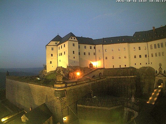 Archiv Foto Webcam Festung Königstein: Eingangsbereich