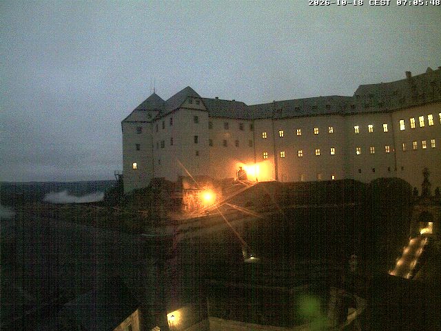 Archiv Foto Webcam Festung Königstein: Eingangsbereich