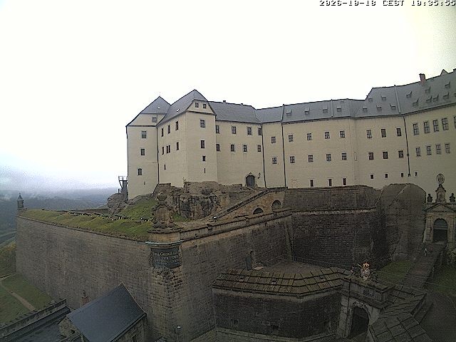 Archiv Foto Webcam Festung Königstein: Eingangsbereich
