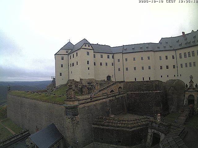 Archiv Foto Webcam Festung Königstein: Eingangsbereich
