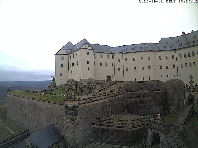 Archiv Foto Webcam Festung Königstein: Eingangsbereich