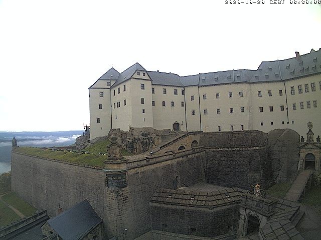 Archiv Foto Webcam Festung Königstein: Eingangsbereich