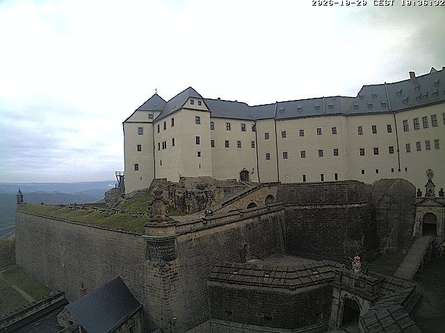 Archiv Foto Webcam Festung Königstein: Eingangsbereich