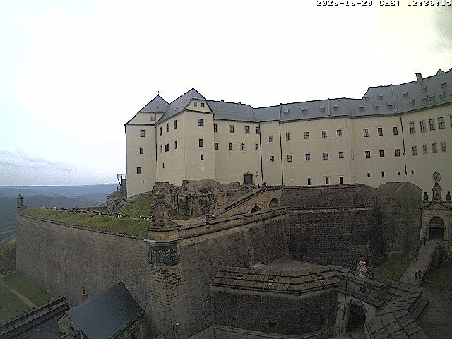 Archiv Foto Webcam Festung Königstein: Eingangsbereich