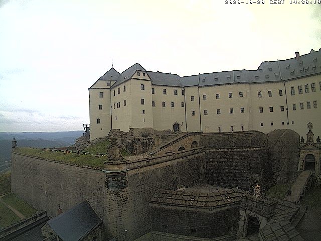 Archived image Webcam Fort Koenigstein entrance area