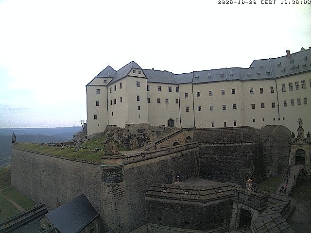 Archived image Webcam Fort Koenigstein entrance area
