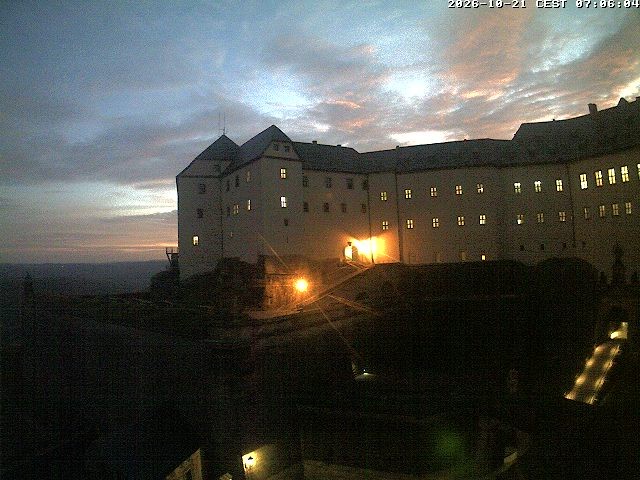 Archiv Foto Webcam Festung Königstein: Eingangsbereich