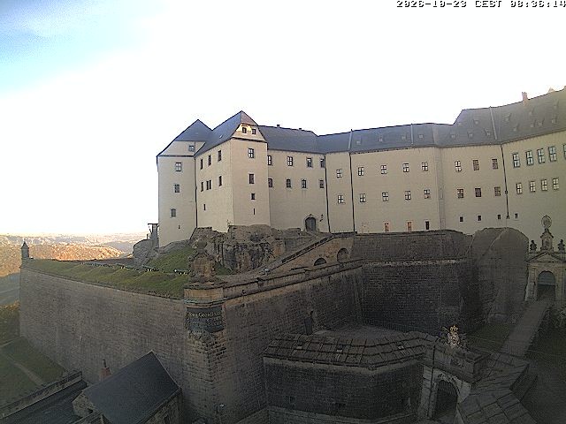 Archiv Foto Webcam Festung Königstein: Eingangsbereich
