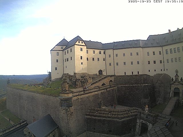 Archiv Foto Webcam Festung Königstein: Eingangsbereich