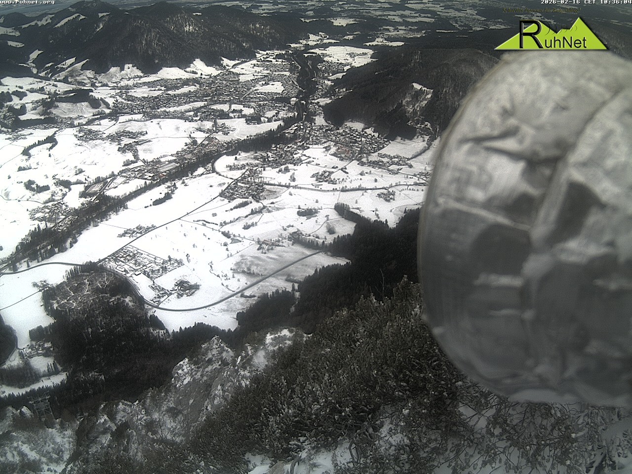Archiv Foto Webcam Blick auf Ruhpolding