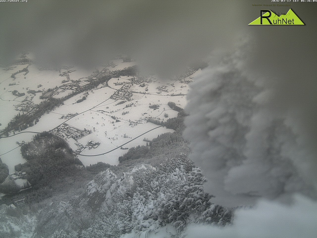 Archiv Foto Webcam Blick auf Ruhpolding