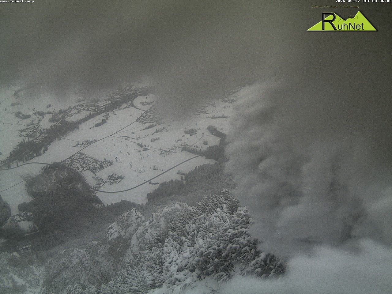Archiv Foto Webcam Blick auf Ruhpolding