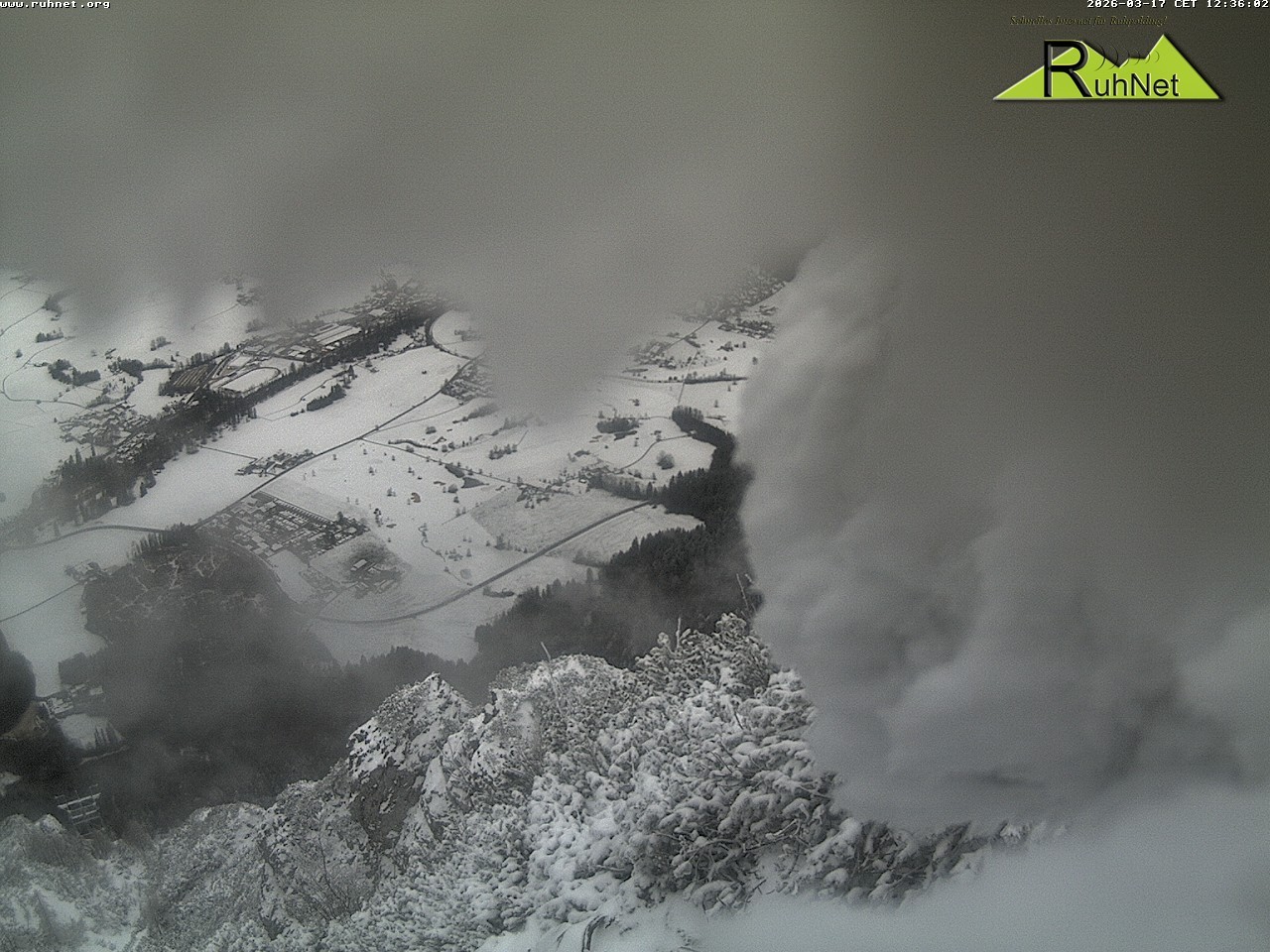 Archiv Foto Webcam Blick auf Ruhpolding