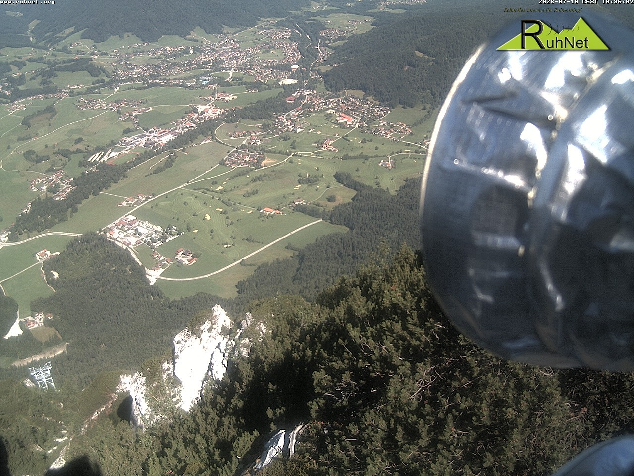 Archiv Foto Webcam Blick auf Ruhpolding