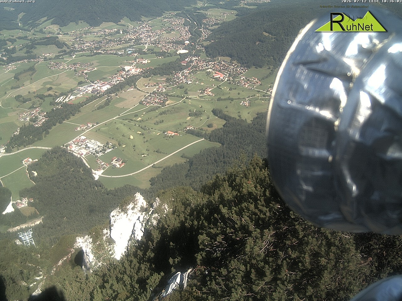 Archiv Foto Webcam Blick auf Ruhpolding