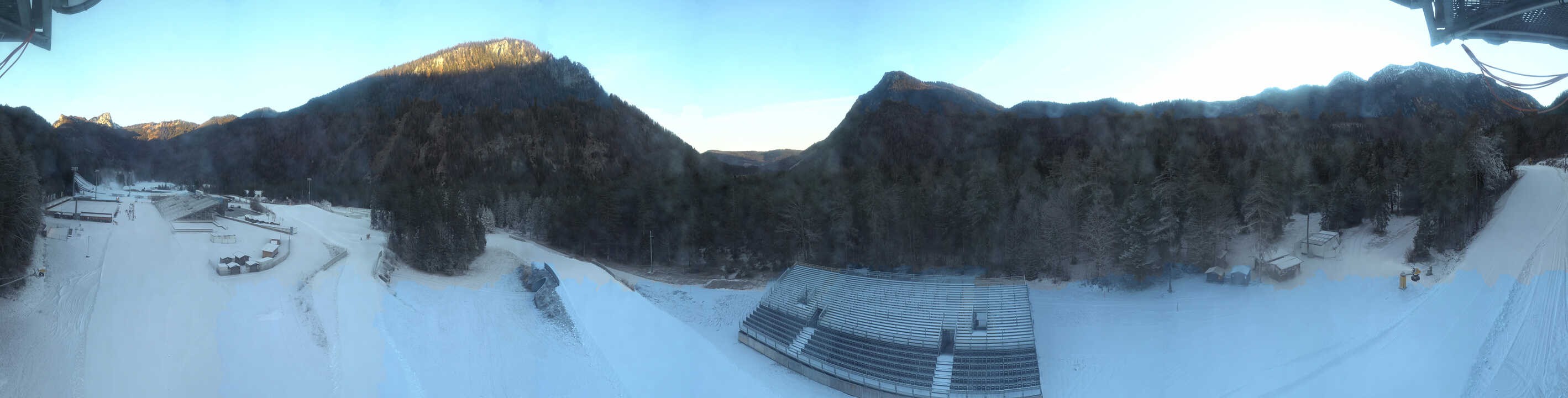 Archiv Foto Webcam Ruhpolding: Panorama Chiemgau Arena