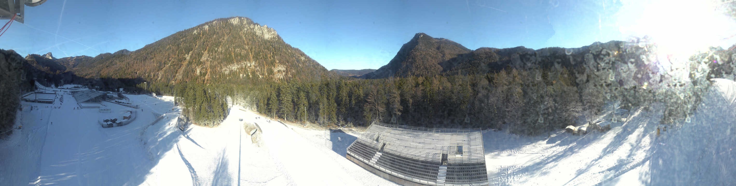 Archiv Foto Webcam Ruhpolding: Panorama Chiemgau Arena