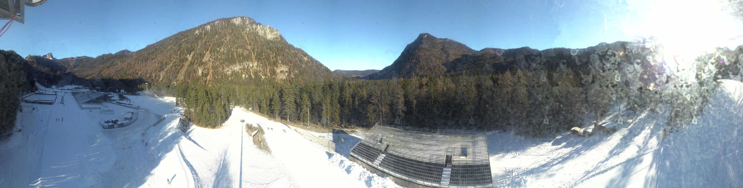 Archiv Foto Webcam Ruhpolding: Panorama Chiemgau Arena