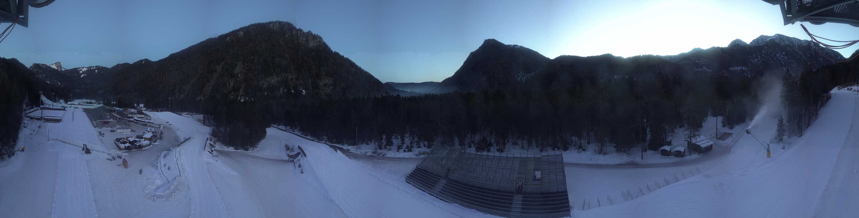 Archiv Foto Webcam Ruhpolding: Panorama Chiemgau Arena