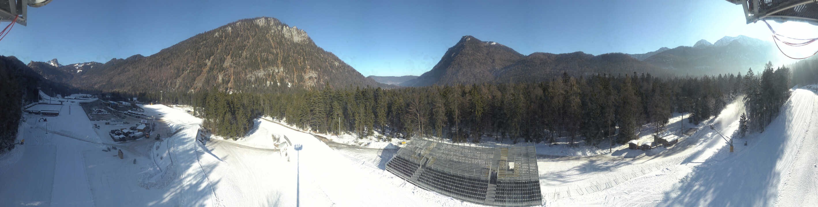 Archiv Foto Webcam Ruhpolding: Panorama Chiemgau Arena