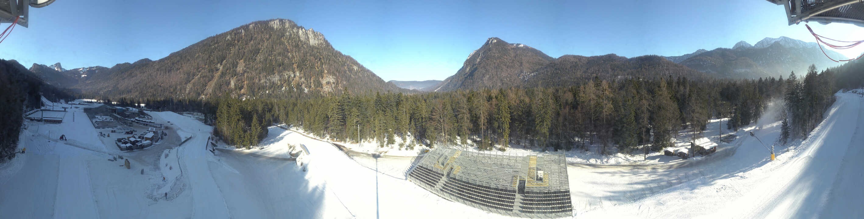 Archiv Foto Webcam Ruhpolding: Panorama Chiemgau Arena