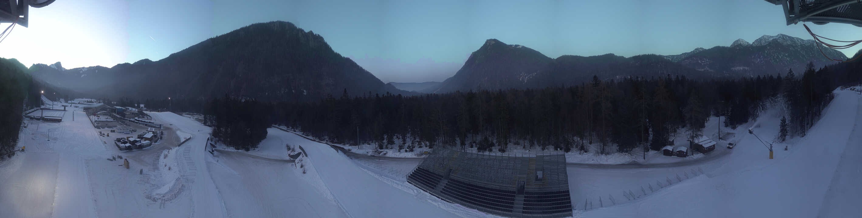 Archiv Foto Webcam Ruhpolding: Panorama Chiemgau Arena