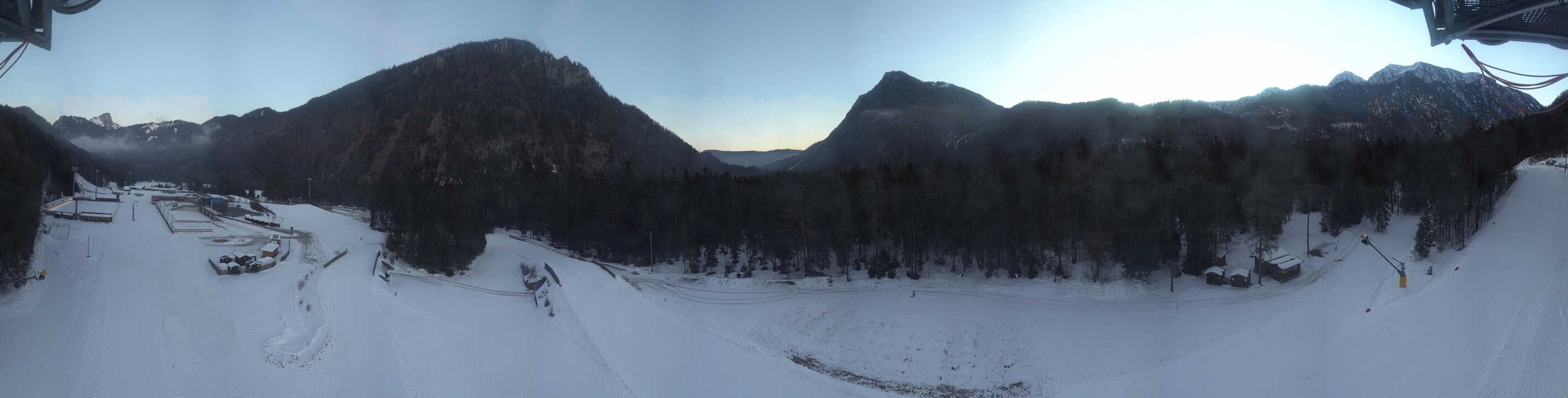 Archiv Foto Webcam Ruhpolding: Panorama Chiemgau Arena