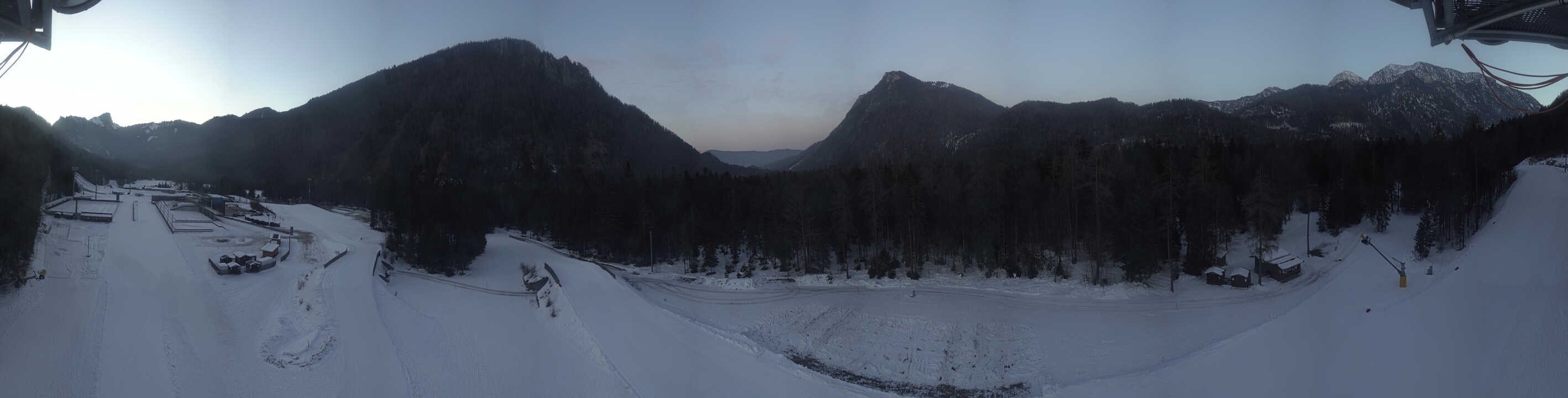 Archiv Foto Webcam Ruhpolding: Panorama Chiemgau Arena