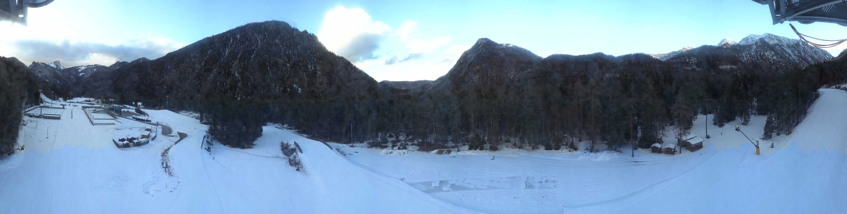 Archiv Foto Webcam Ruhpolding: Panorama Chiemgau Arena