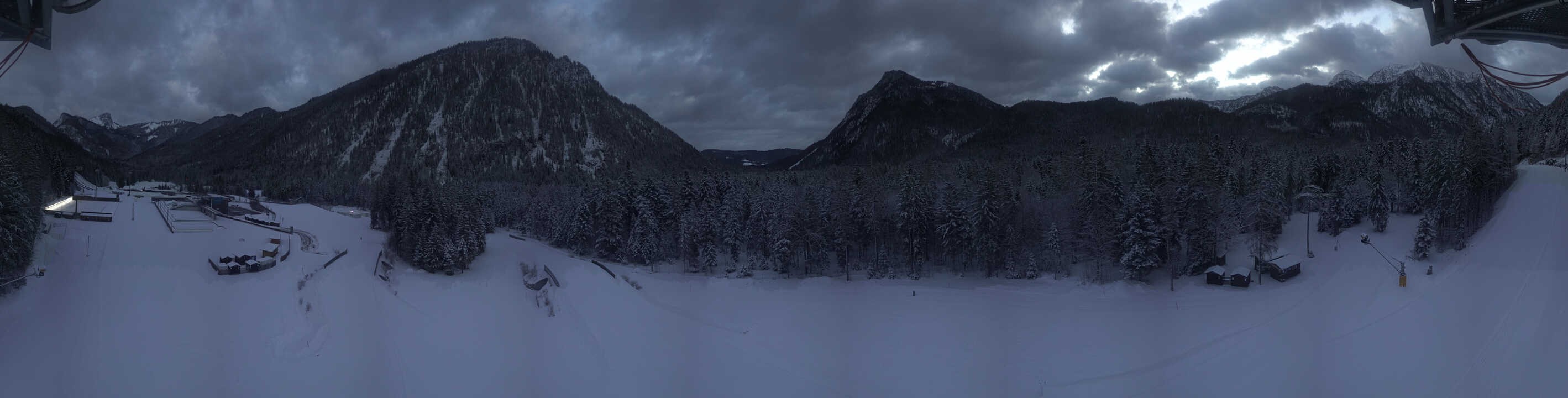 Archiv Foto Webcam Ruhpolding: Panorama Chiemgau Arena