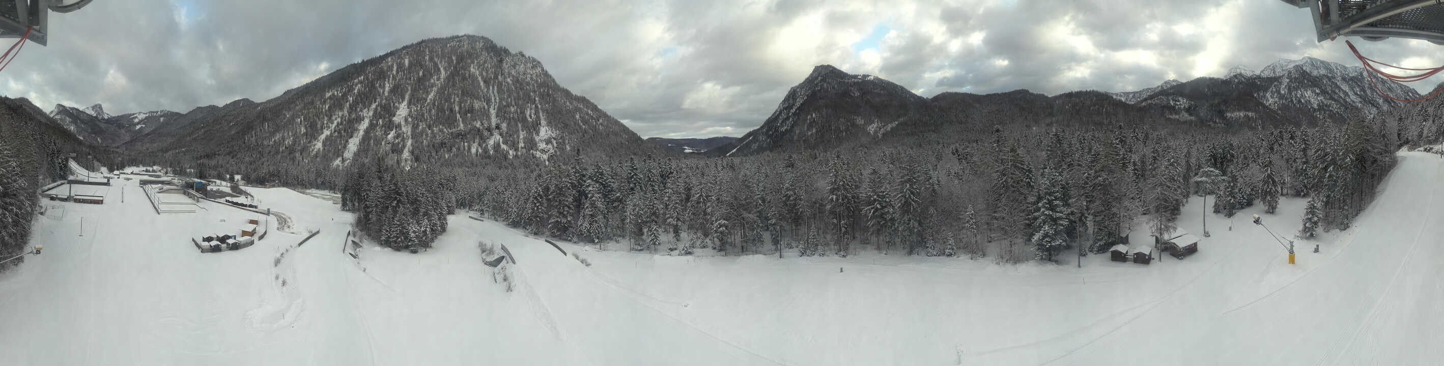 Archiv Foto Webcam Ruhpolding: Panorama Chiemgau Arena