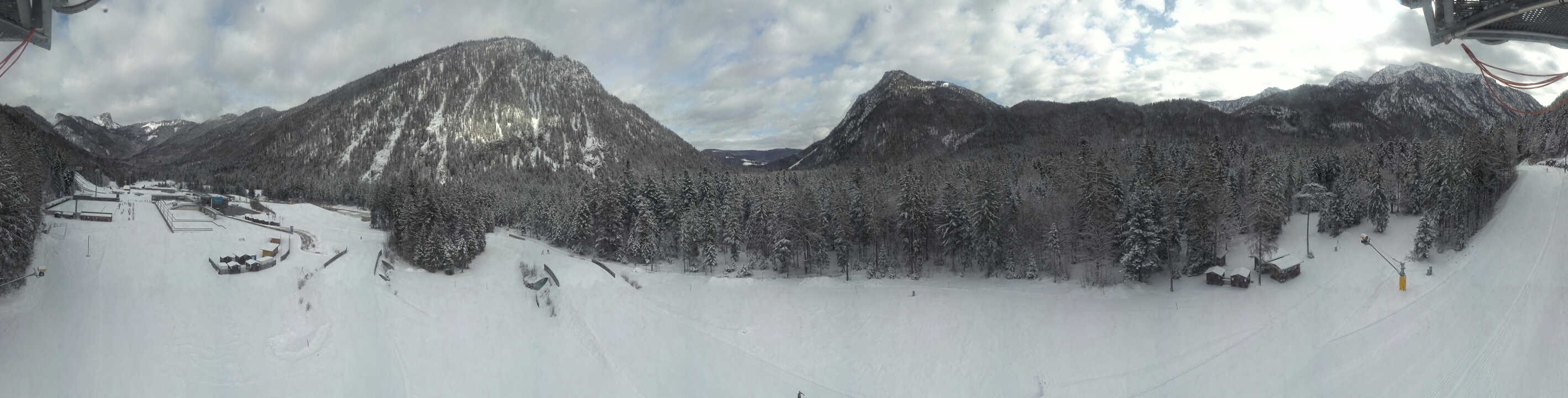 Archiv Foto Webcam Ruhpolding: Panorama Chiemgau Arena
