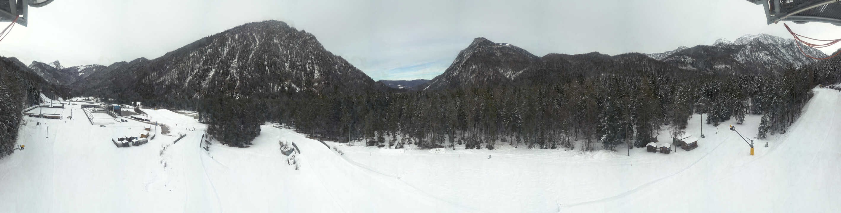Archiv Foto Webcam Ruhpolding: Panorama Chiemgau Arena