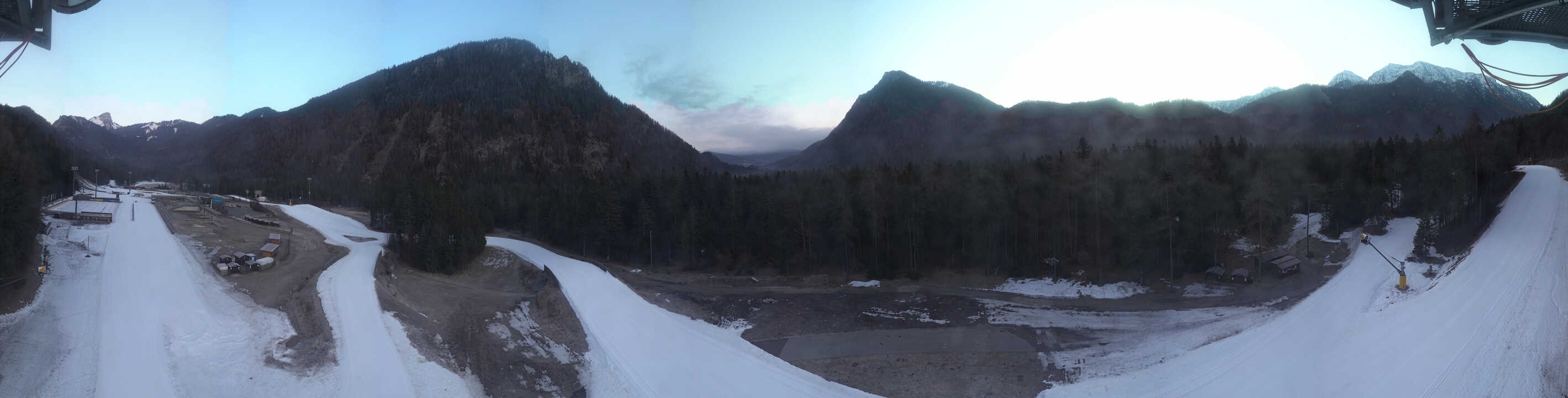 Archiv Foto Webcam Ruhpolding: Panorama Chiemgau Arena