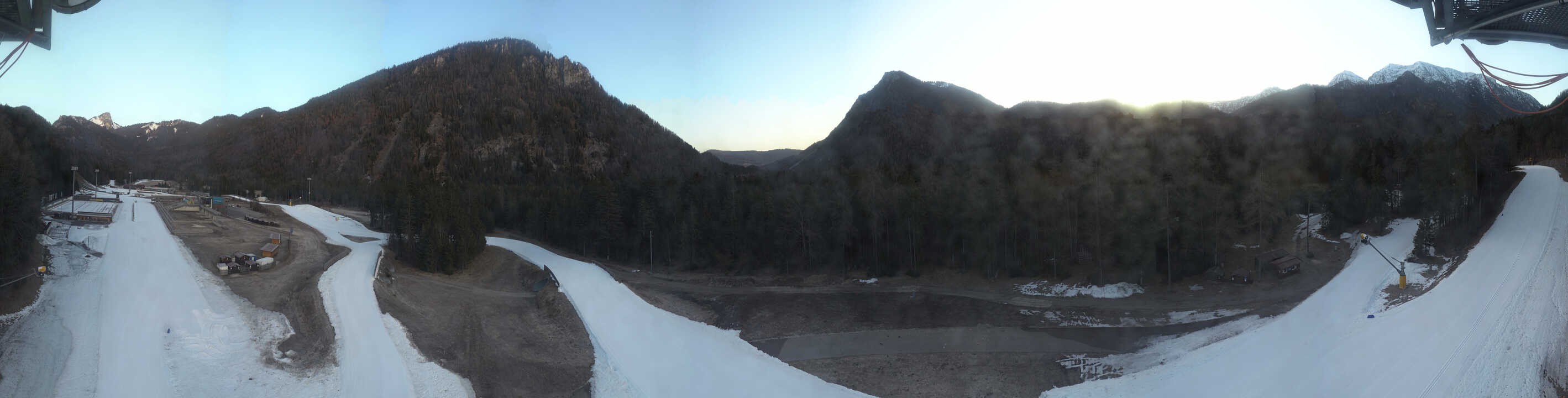 Archiv Foto Webcam Ruhpolding: Panorama Chiemgau Arena